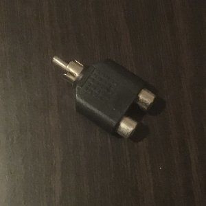 RCA Y Splitter AV Audio Video Plug Converter 1-Male/2-Female Cable Adapter